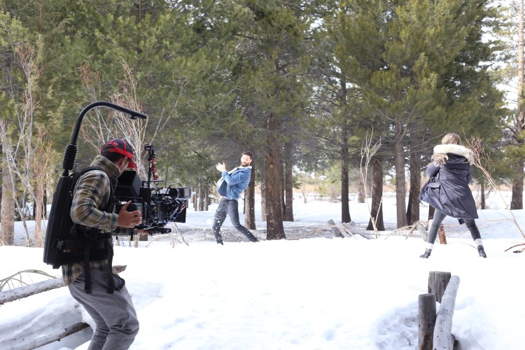 On Location Blacks Pond, Mammoth Lakes Location Scouting